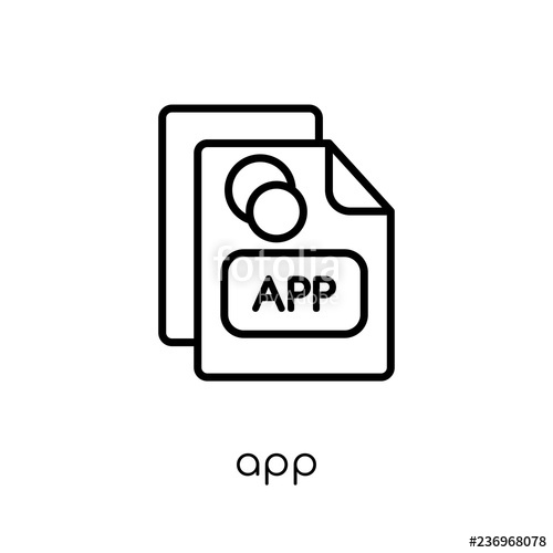 Mobile App Icon Trendy Modern Flat Linear Vector Mobile App Icon 500x500 Mobile App Icon Trendy Modern Flat Linear Vector Mobile App Icon