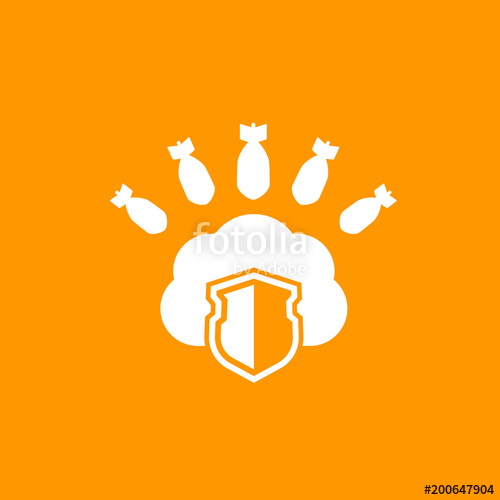500x500 Hosting Under Ddos Attack Icon Stock Image And Royalty Free