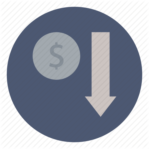 512x512 Business, Commerce, Decrease, Down, Loss, Profit, Revenue Icon