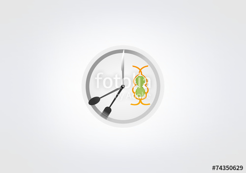 500x353 Clock Division Eating Right Business Symbol Cloock Icon Dea Stock