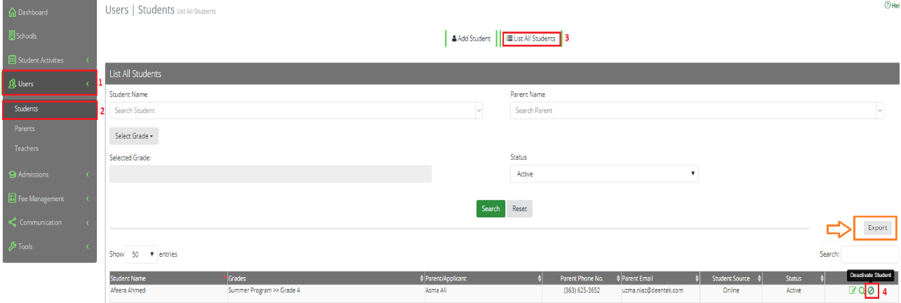 1284x432 How To Activate And Deactivate A Student's Record