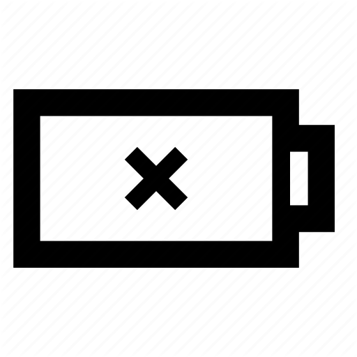 512x512 Battery, Charge, Dead, Deadbattery, Empty, Problem, Status Icon