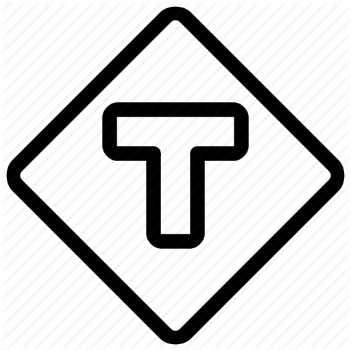 512x512 Deadend, Intersection, Road, Sign, Street, Three, Transport