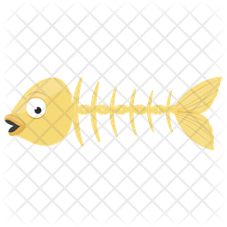 256x256 Dead Fish Icon Of Flat Style