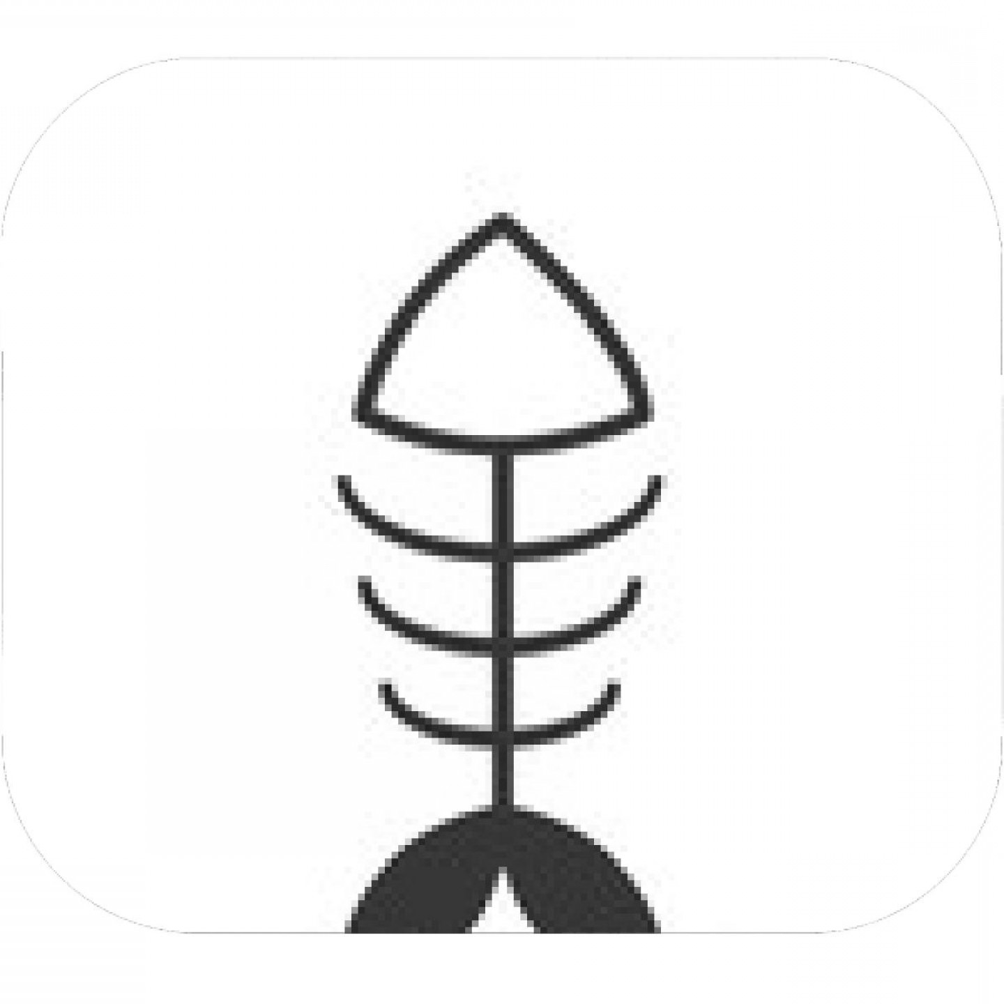 1440x1440 Fish Dead Bone Sea Marine Animal Icon Isolated And Flat