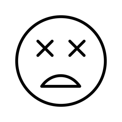 490x490 Dead Emoji Vector Icon