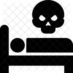 256x256 Dead Icon Of Glyph Style