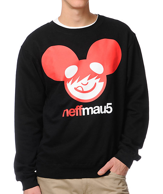 540x640 Neff X Icon Black Crew Neck Sweatshirt Zumiez