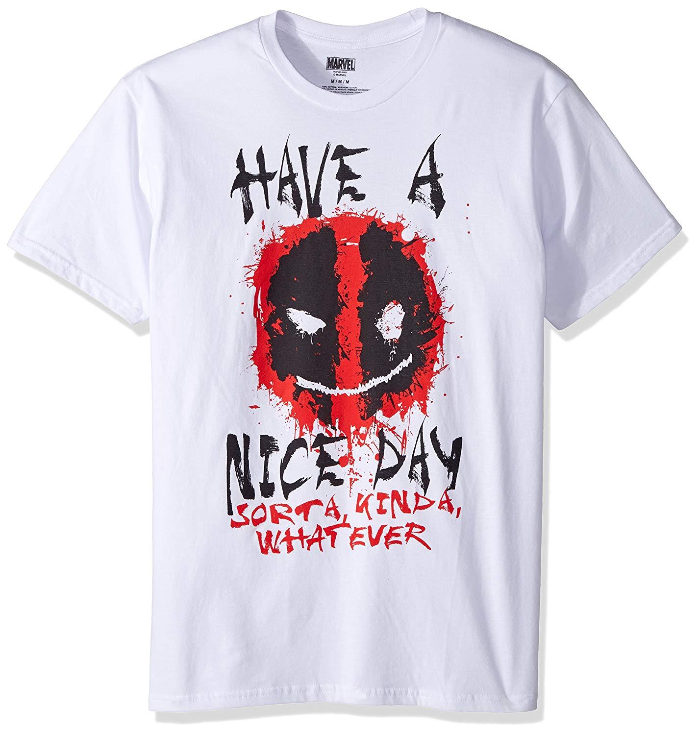 1426x1500 Marvel Men's Deadpool Icon Have A Nice Day T Shirt, Buy A T Shirt