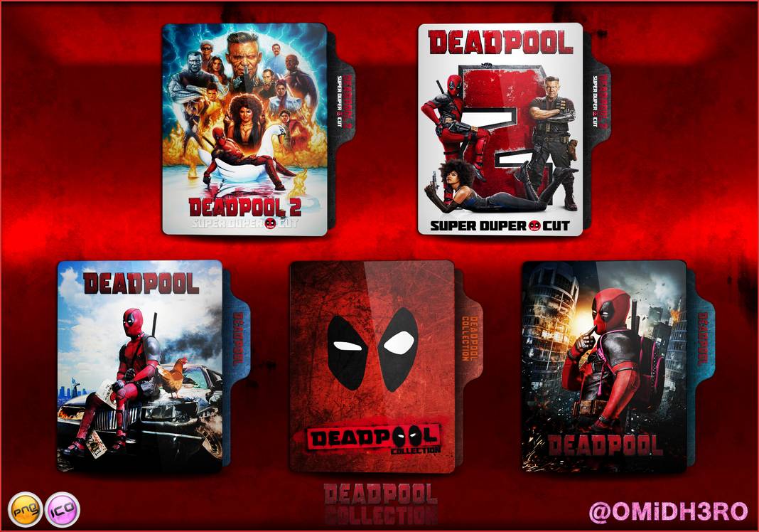1068x748 Deadpool Collection Folder Icon Pack