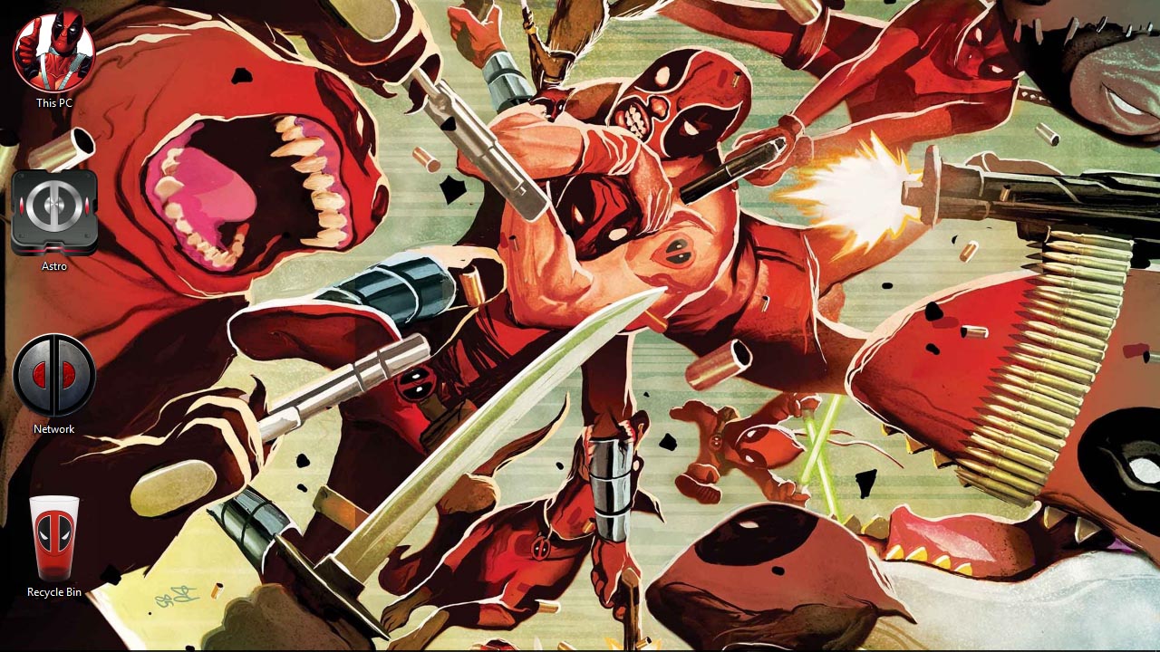 1280x720 Deadpool Theme For Windows
