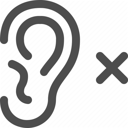 512x512 Accessibility, Deaf, Disability, Hard Of Hearing, No Sounds Icon