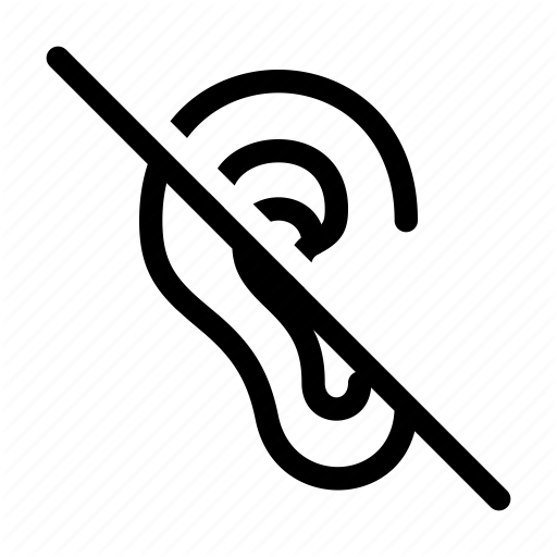 Deaf, Deafness, Ear, Hearing Impaired, Otolaryngology Icon 512x512 Deaf, Deafness, Ear, Hearing Impaired, Otolaryngology Icon