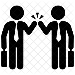 256x256 Business Deal Icon Of Glyph Style