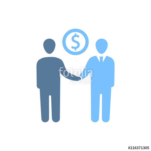 500x500 Financial Deal Icon Stock Image And Royalty Free Vector