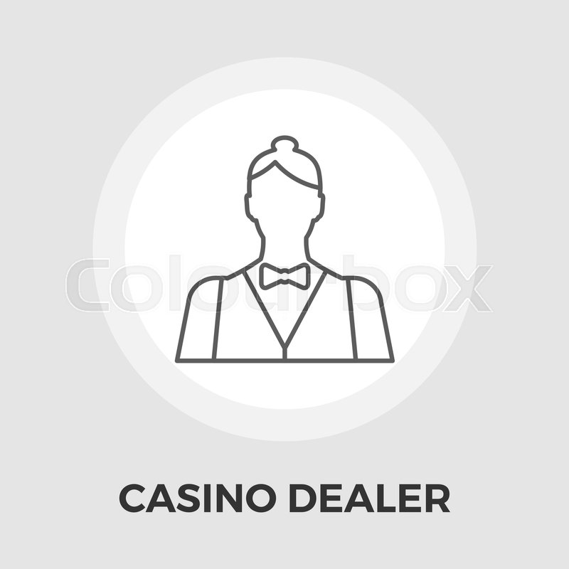 800x800 Casino Dealer Icon Vector Flat Icon Stock Vector Colourbox