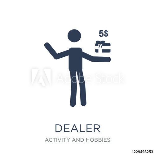 500x500 Dealer Icon Trendy Flat Vector Dealer Icon On White Background
