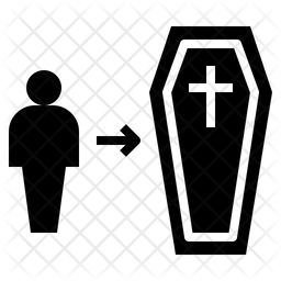 256x256 Death Icon Of Glyph Style