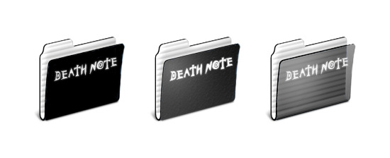 550x224 Death Note Folders Icons Set Png Free Download, Icon Easy