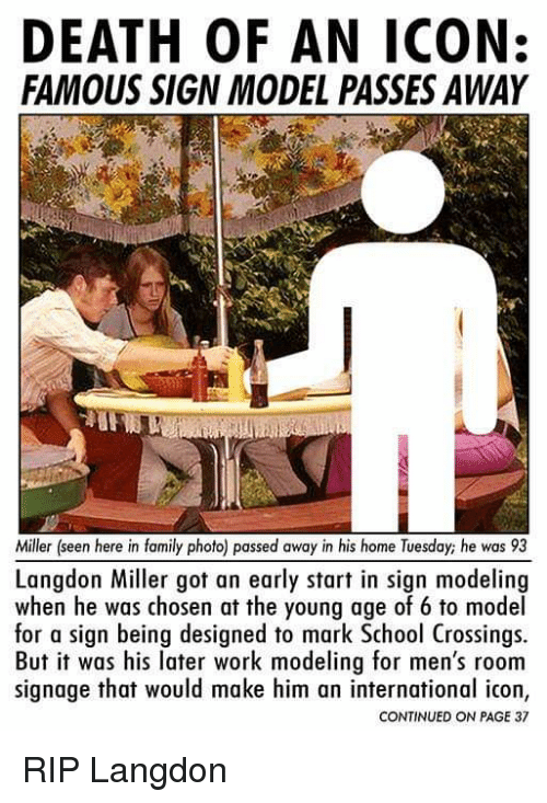 500x733 Death Of An Icon Famous Sign Model Passes Away Miller Seen Here