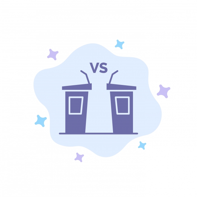 640x640 Debate Democracy Election Politician Speaker Blue Icon On Ab