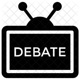 256x256 Debate Icon Of Glyph Style
