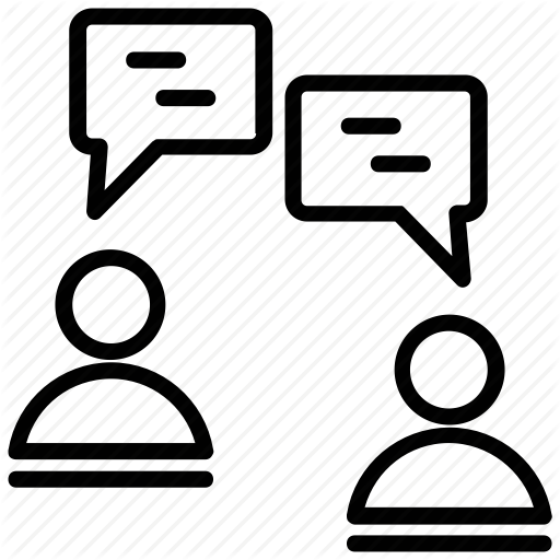 512x512 Conversation, Debate, Discussion, Talking, Two People Talking Icon