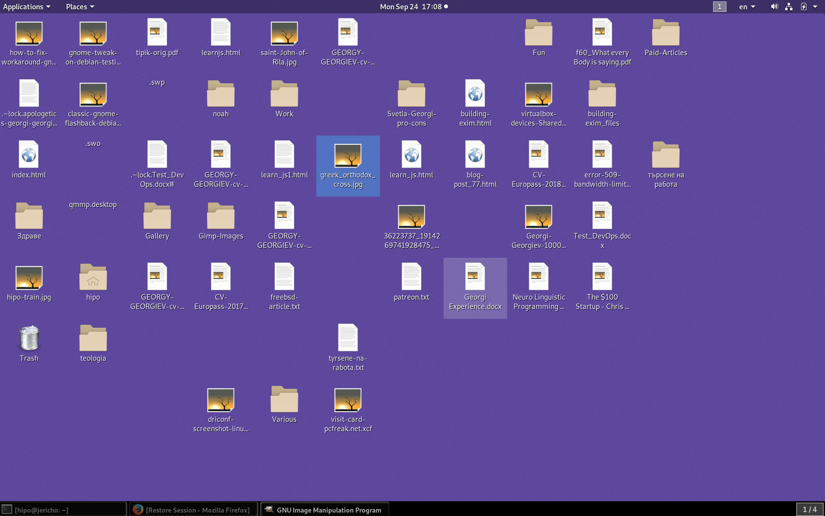 1674x1047 Linux Gnome Flashback Missing Desktop Icons Fix