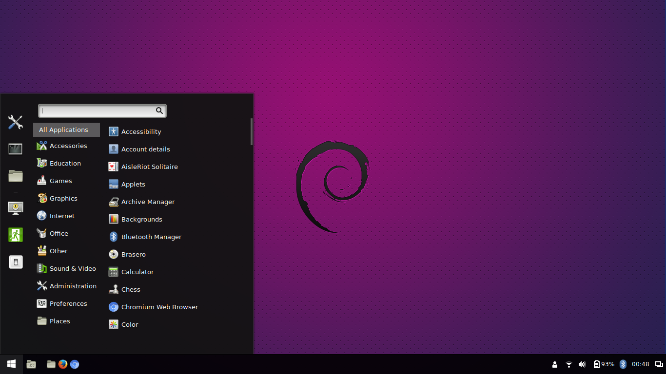 1366x768 Setting Up Debian Testing With Debian Live