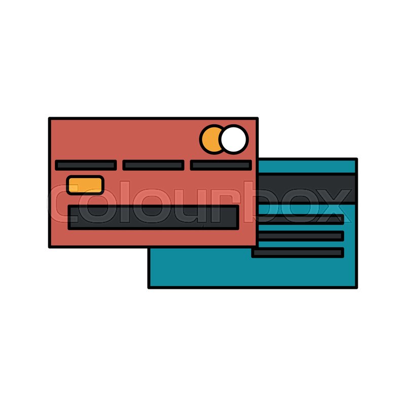 800x800 Credit Or Debit Card Icon Image Vector Stock Vector Colourbox