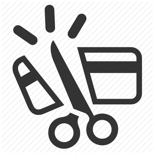 512x512 Credit, Credit Card, Cut, Debt, Financial, Free, Out Of Debt Icon