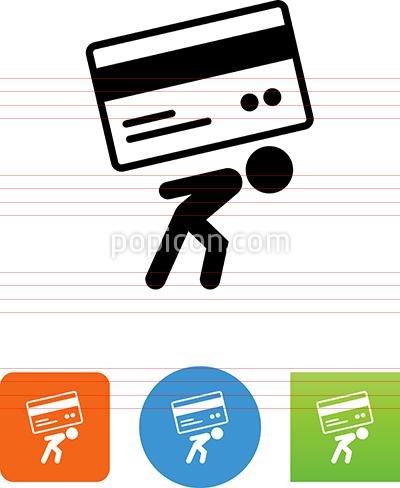 400x488 Credit Card Debt Icon