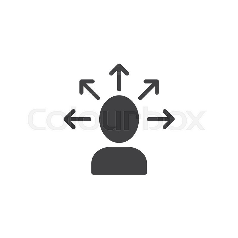 800x800 Make Decision Icon Vector, Filled Flat Stock Vector Colourbox