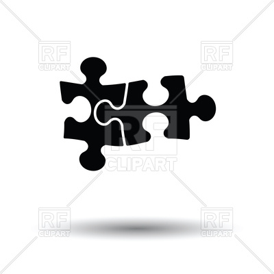 400x400 Puzzle Decision Icon With Shadow Design Vector Image Of Icons