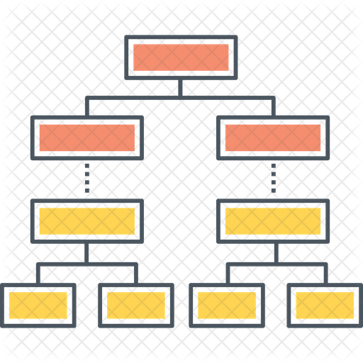 512x512 Decision Tree Icon Of Colored Outline Style