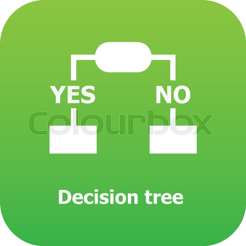 800x800 Decision Tree Icon Green Vector Stock Vector Colourbox