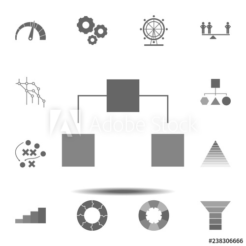 500x500 Decision Tree Icon Simple Glyph Vector Element Of Charts