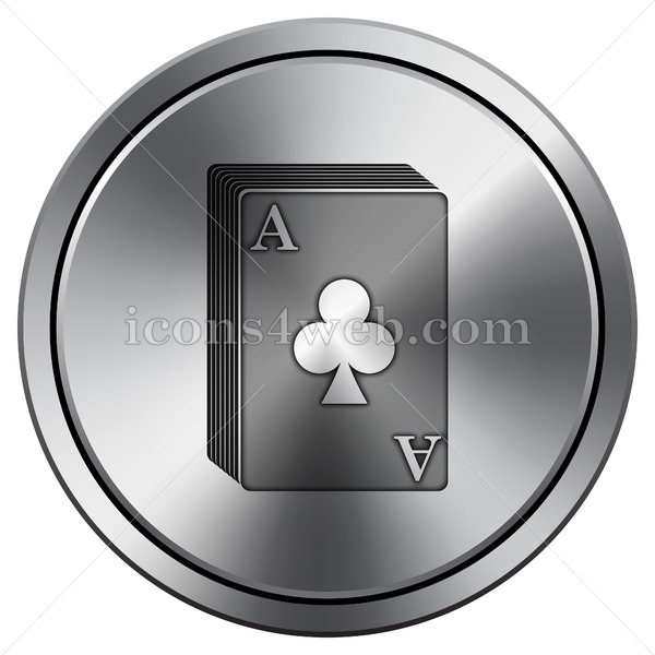 Deck Of Cards Icon Round Icon Imitating Metal 600x600 Deck Of Cards Icon Round Icon Imitating Metal