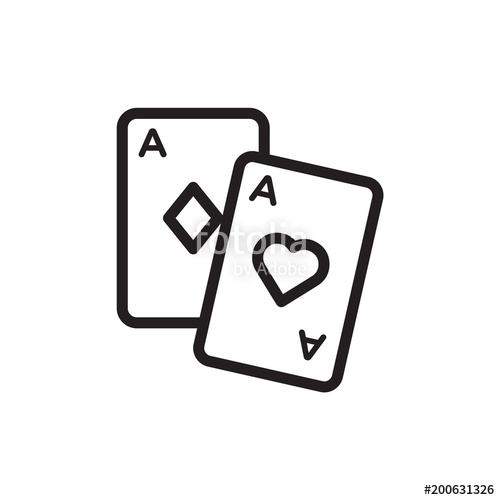 Play Cards, Card Deck Outline Vector Icon Stock Image And Royalty 500x500 Play Cards, Card Deck Outline Vector Icon Stock Image And Royalty