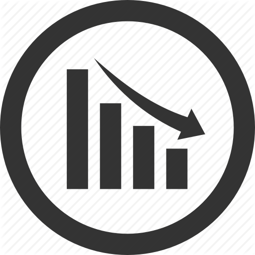 Analytics, Circle, Decline, Down, Financial Graph Icon 512x512 Analytics, Circle, Decline, Down, Financial Graph Icon