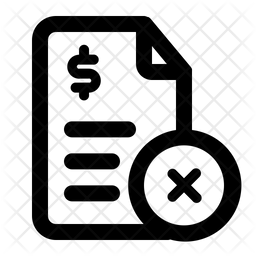 Contract Decline Icon Of Line Style 256x256 Contract Decline Icon Of Line Style