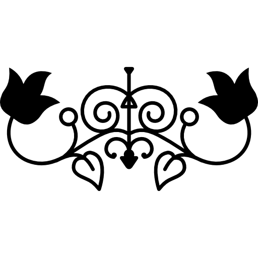 512x512 Floral Symmetric Design For Elegant Decoration Icons Free Download