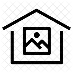 256x256 House Decoration Icon Of Line Style
