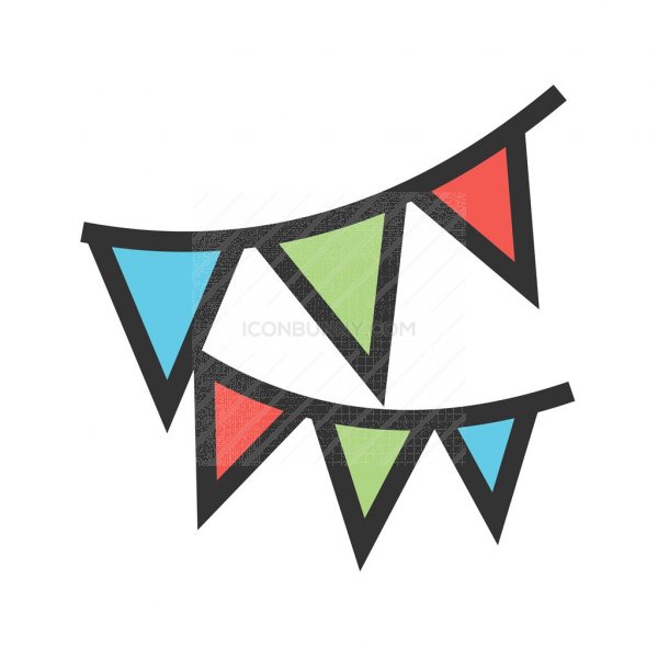 600x600 Party Decoration Line Filled Icon