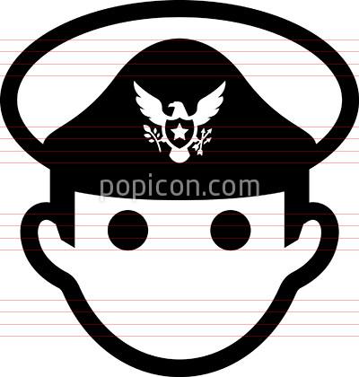 400x420 Admiral With Eagle Decoration Icon