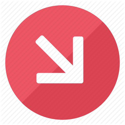 512x512 Decrease, Direction, Down, Red, Sign, Trend Icon