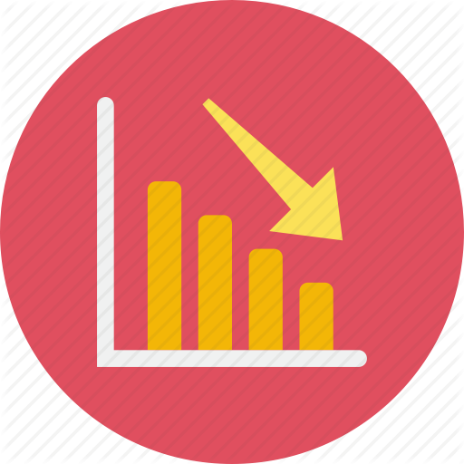 512x512 Decrease, Graph Icon