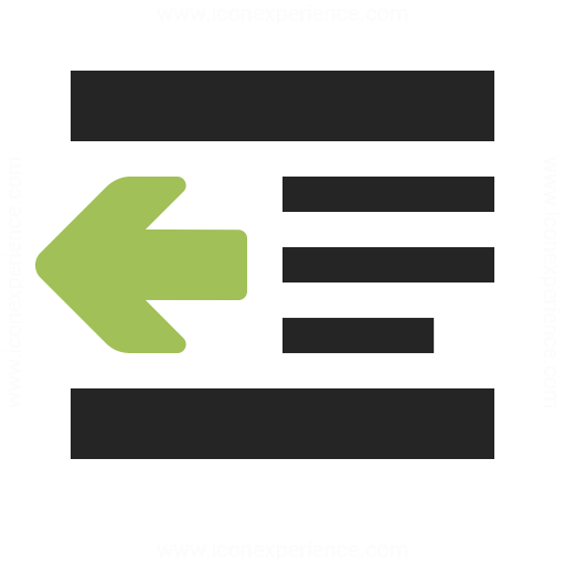 512x512 Indent Decrease Icon Iconexperience