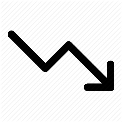 512x512 Arrow, Decrease, Down Icon