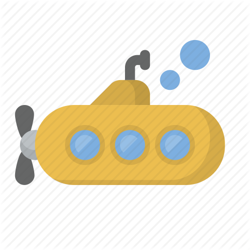 512x512 Deep, Dive, Explore, Ocean, Sea, Submarine, Yellow Icon